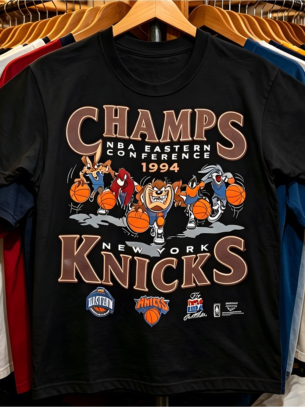 1994 New York Knicks NBA Eastern Conference Champs Black t-shirt